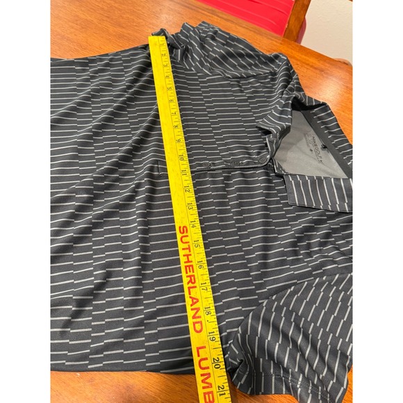 Nike Golf Dri-Fit Women's Large Black Geometric Print Short Sleeve Polo Shirt - Picture 5 of 10